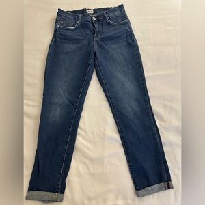 Hudson Natalie Midrise slim boyfriend cropped jeans size 27